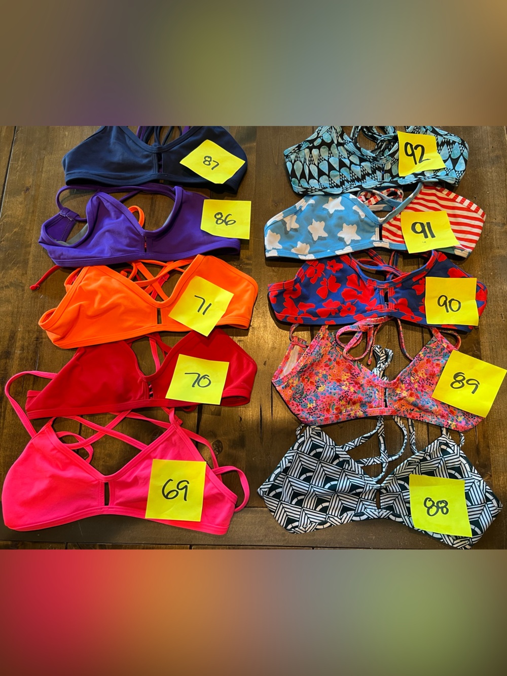 Jolyn vent bikini tops - lot will sell
Individually